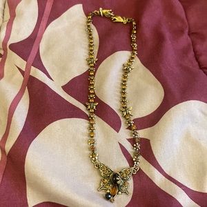 Vintage Mary  Demarco butterfly necklace.Hand clasp hook.